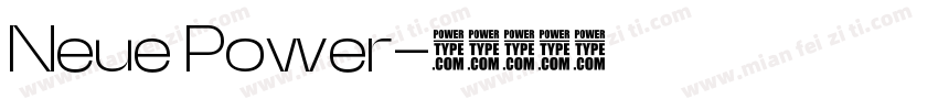 Neue Power字体转换